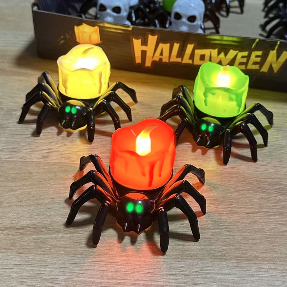 Spooky Halloween Pumpkin Lamp – Flameless Flickering LED Candle