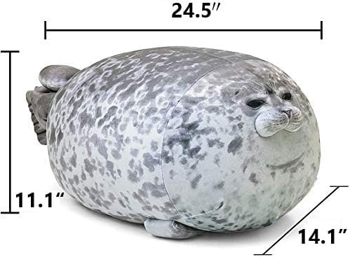 Chubby Blob Seal Pillow,Stuffed Cotton Plush Animal Toy Cute Ocean