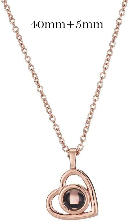 Personalized Picture Projection Necklace for Women