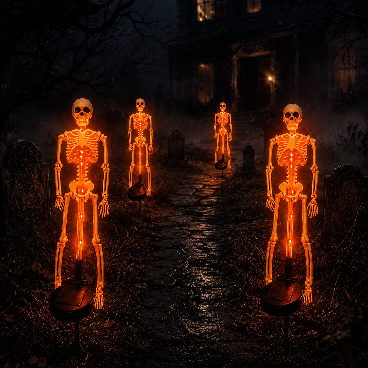 Solar Skeleton Yard Stake