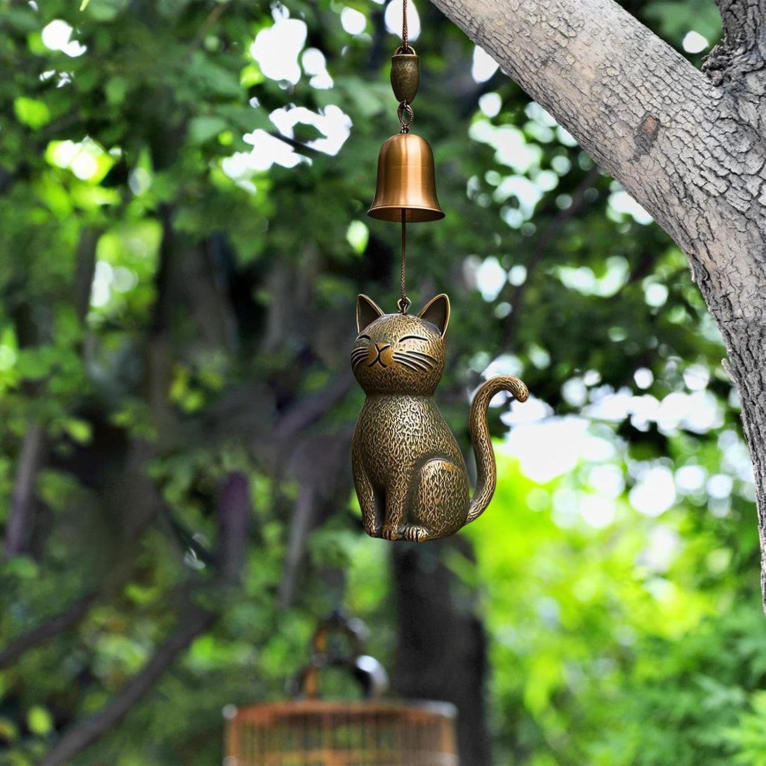 Handmade Retro Cat Wind Chime