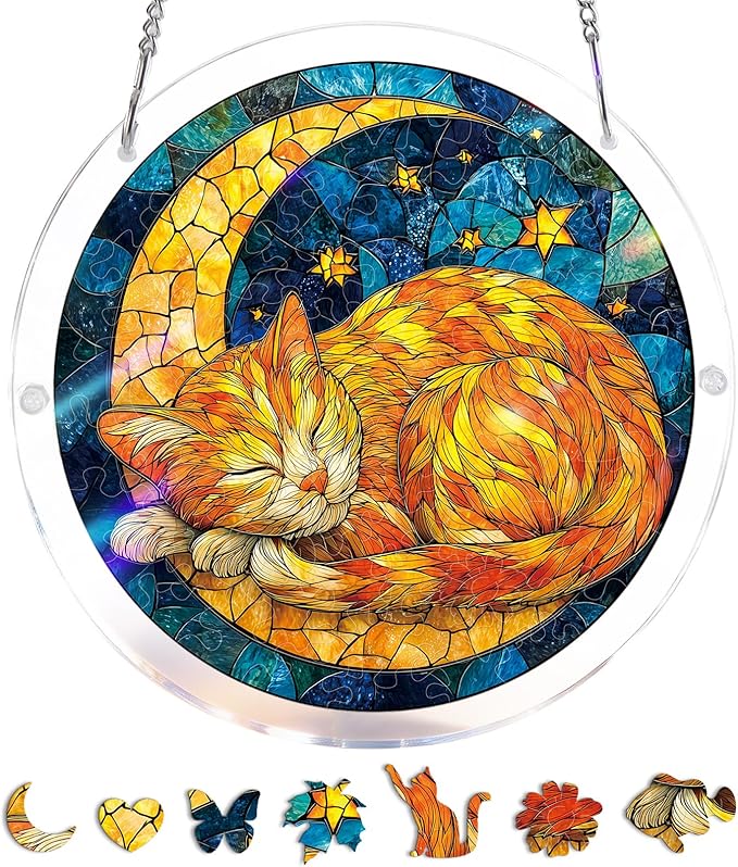 Acrylic Jigsaw Puzzle Suncatcher 80 Pieces