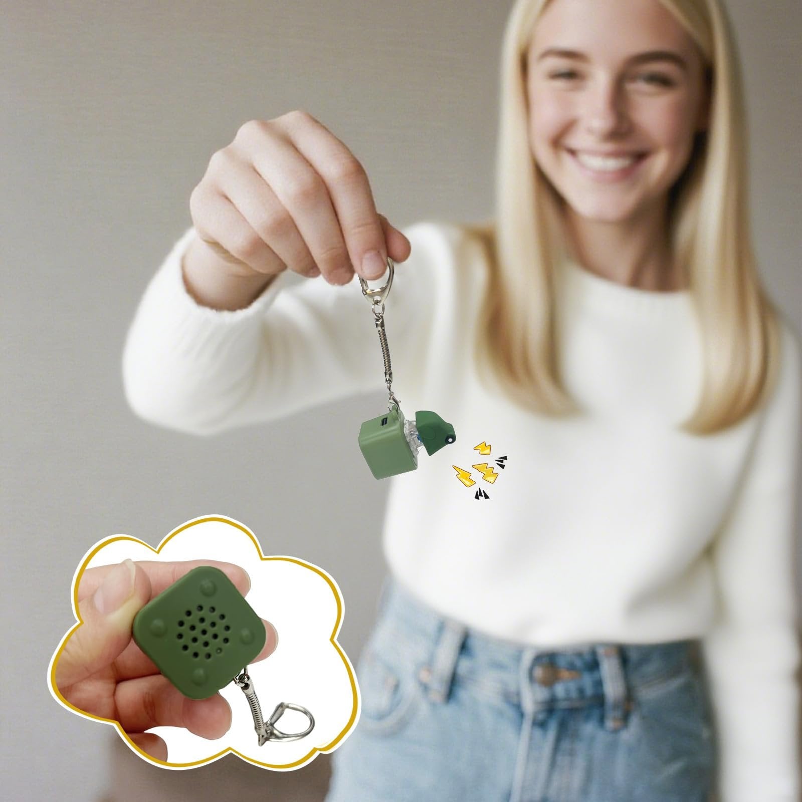 Frog Croaking Keychain – Rechargeable Sound & Light Fidget