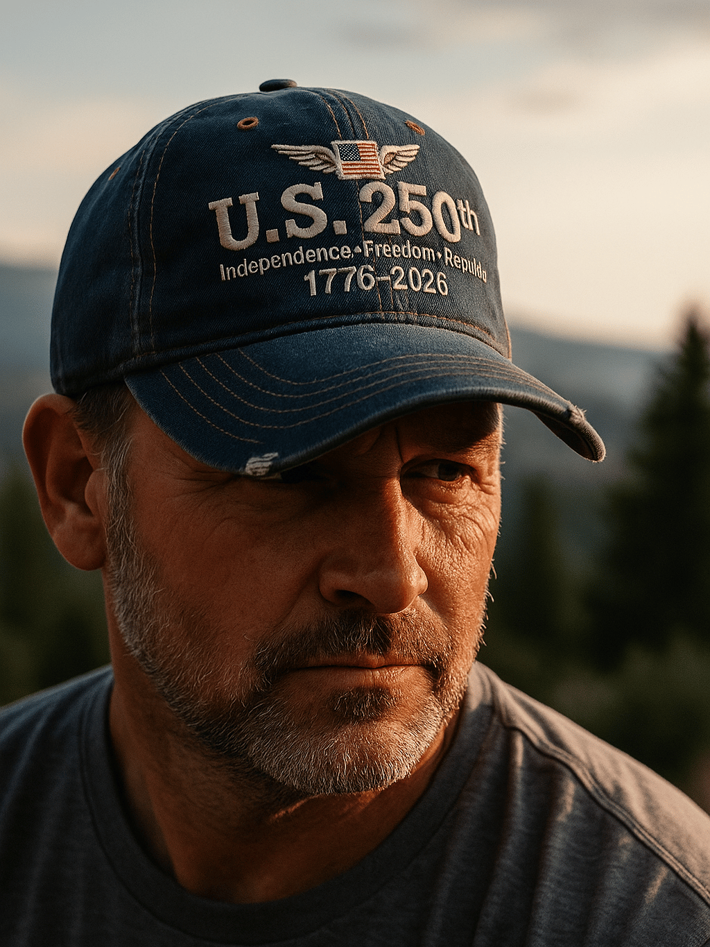 U.S. 250th Anniversary Retro Washed Baseball Cap