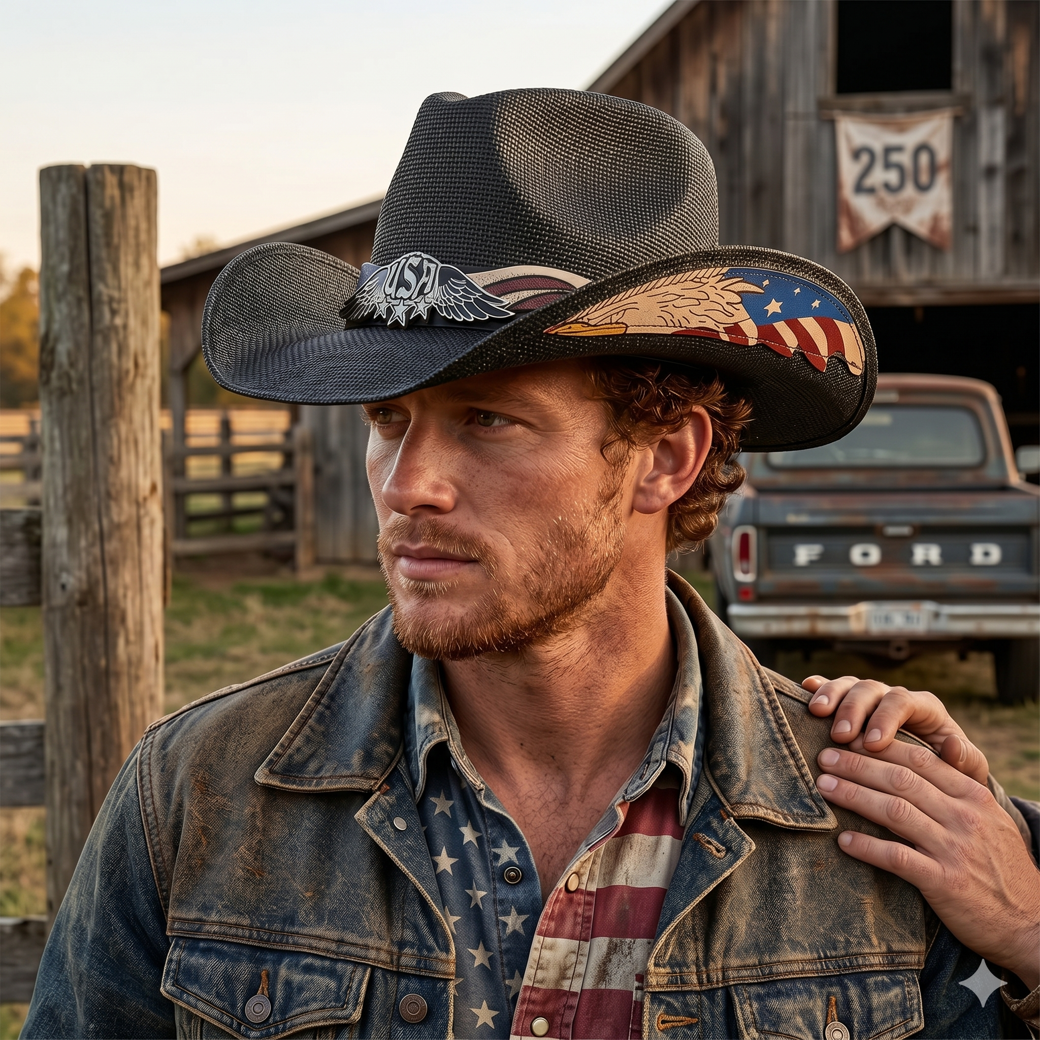 America 250 Patriot Cowboy Hat – Patriotic Western Hat