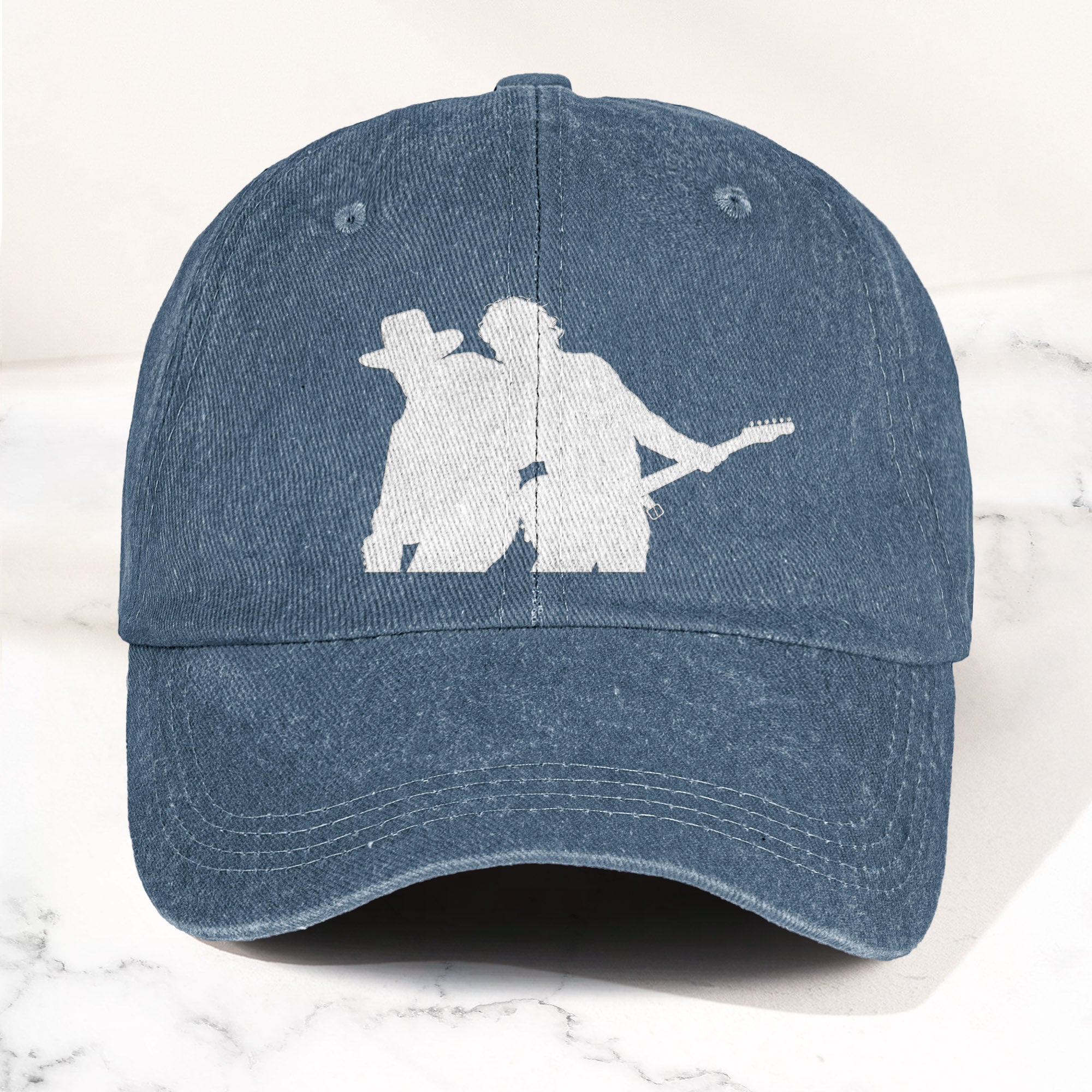 Bruce Springsteen And Clarence Clemons Denim Cap – Retro Rock Music Fan Cap