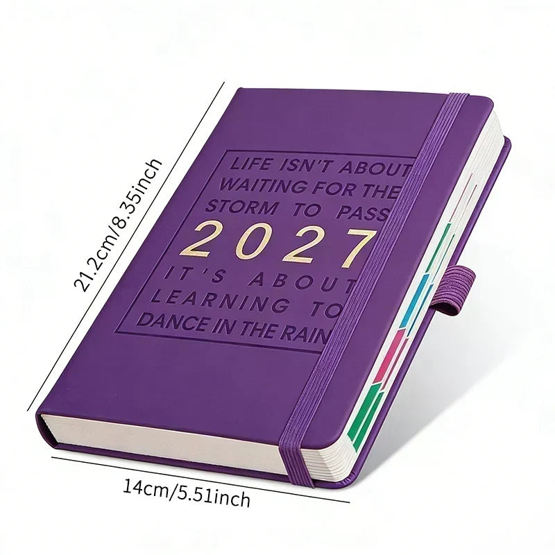 2027 Daily Planner Notebook A5 – Dated One Day Per Page Journal
