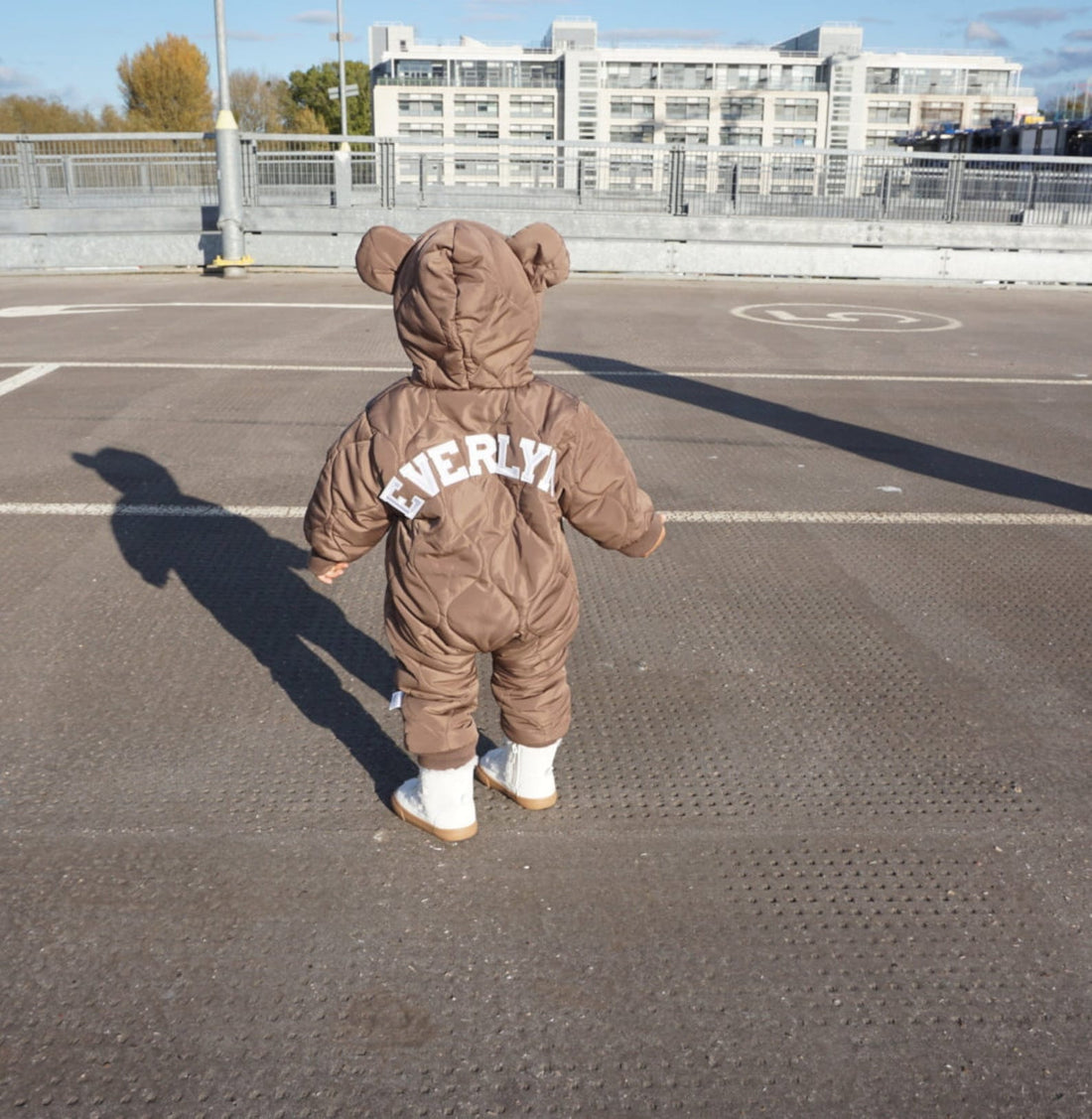 Personalized Hand Patch Kids Lightweight Puffer Romper