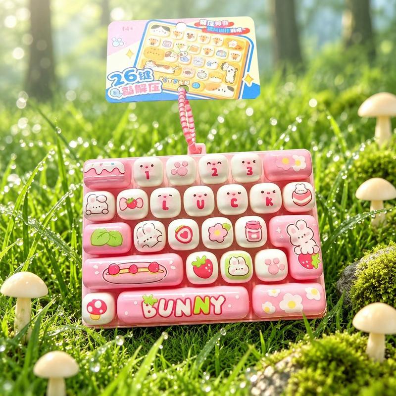 ⌨️ Cute Mini Keyboard Keychain – 4 Adorable Pastel Styles!