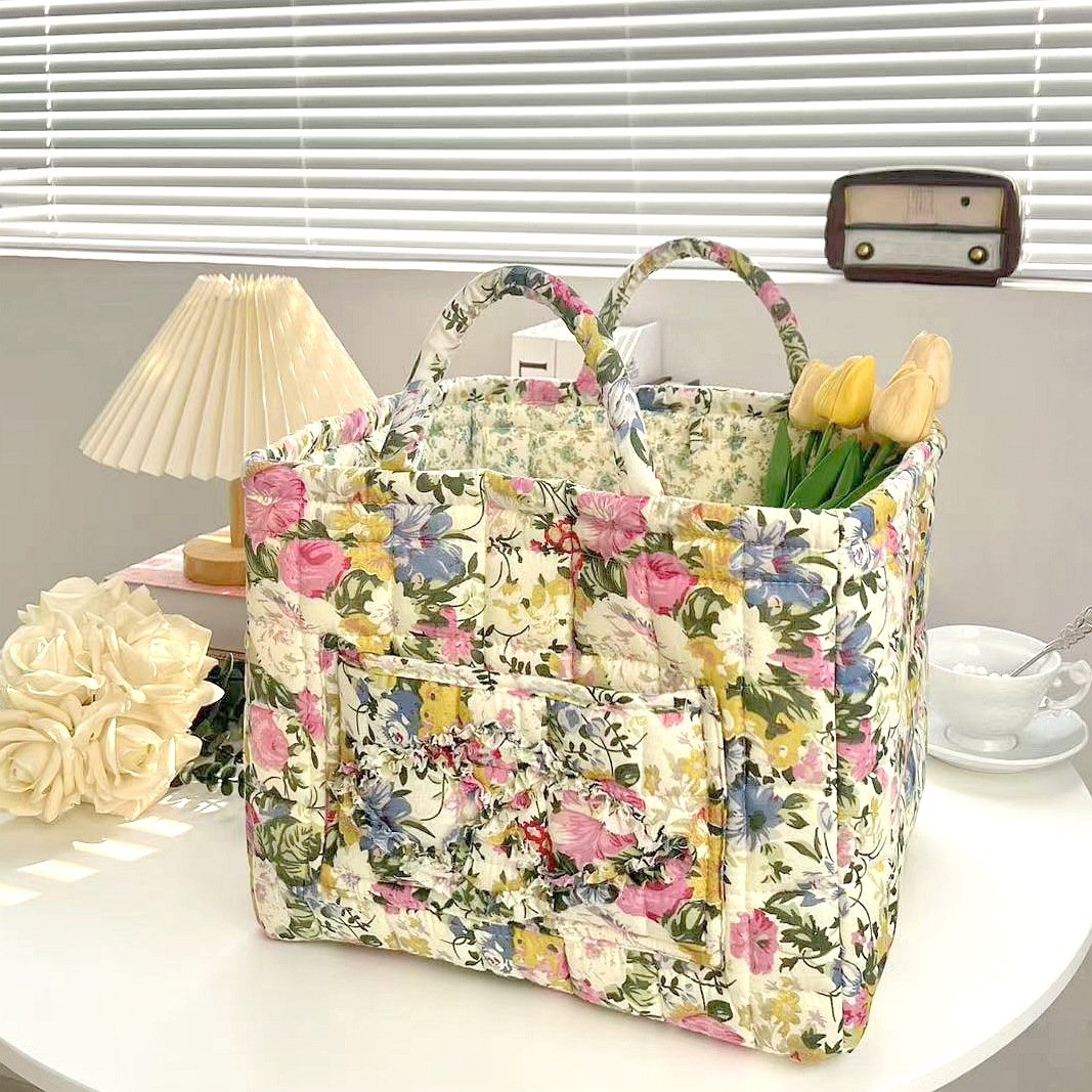 Panier de rangement en tissu bohème