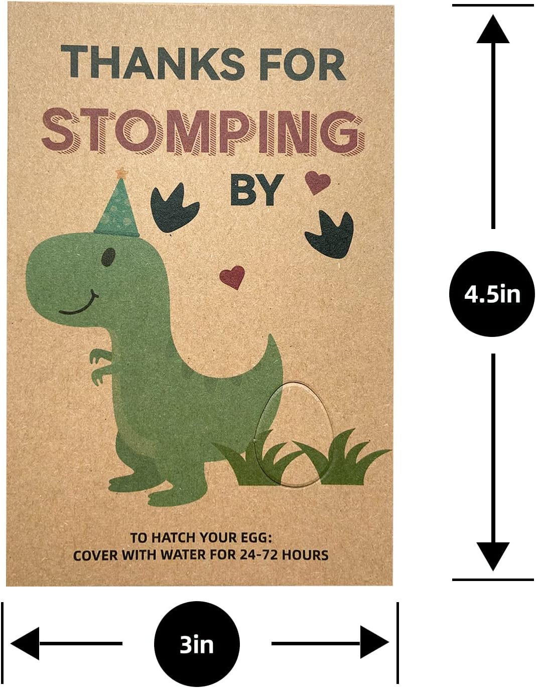 💖Valentine's Day Gift Set - Hatching Dino Egg Thank You Cards