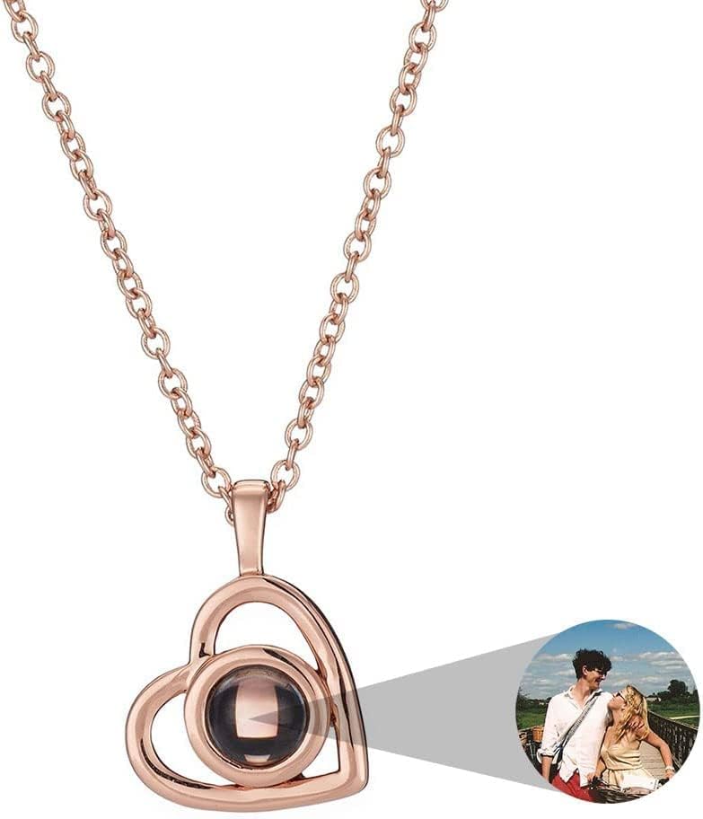 Personalized Picture Projection Necklace for Women