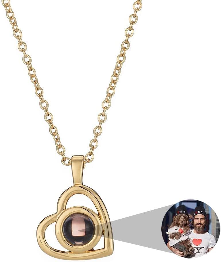 Personalized Picture Projection Necklace for Women