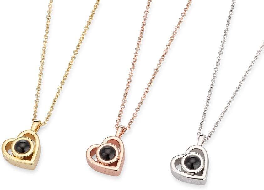 Personalized Picture Projection Necklace for Women