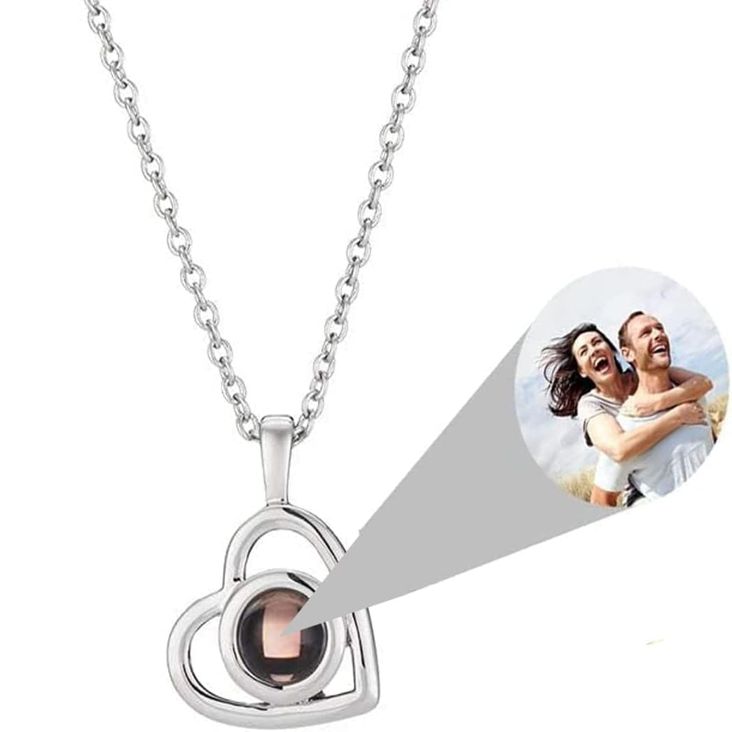 Personalized Picture Projection Necklace for Women