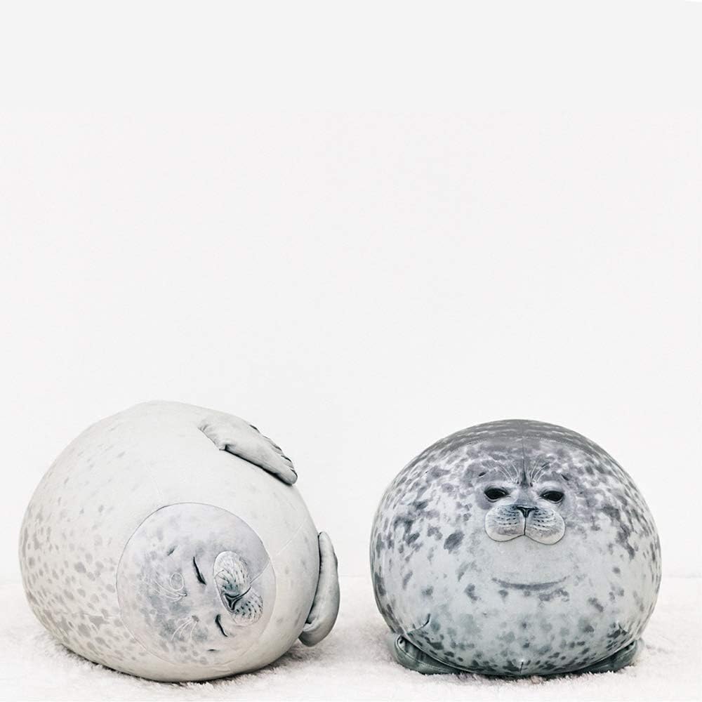 Chubby Blob Seal Pillow,Stuffed Cotton Plush Animal Toy Cute Ocean