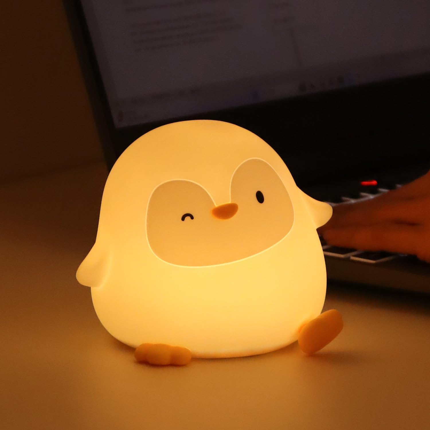Penguin Silicone Night Light for Kids