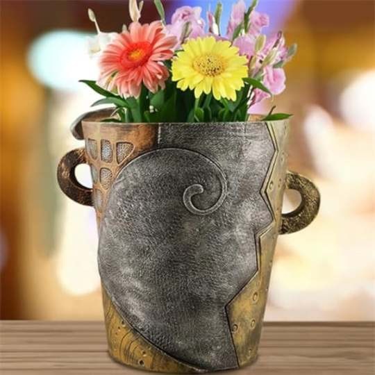 Picasso Brutalist Abstract Beauty Face Flower Pot