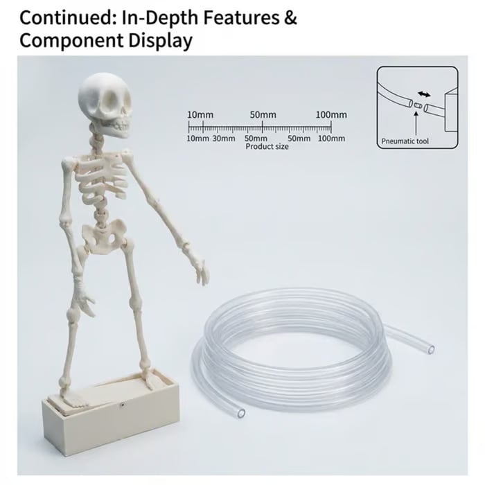 Dancing Skeleton Bubble Aquarium Ornament