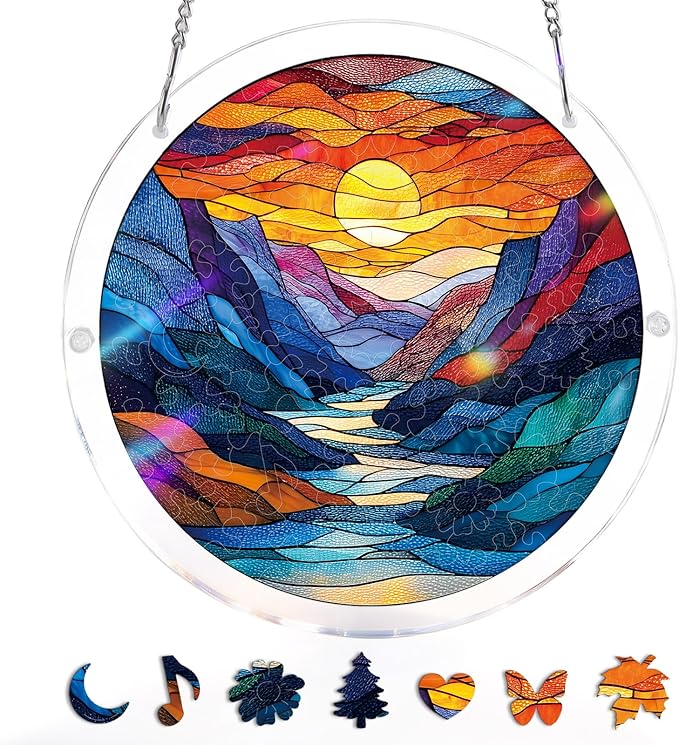 Acrylic Jigsaw Puzzle Suncatcher 80 Pieces