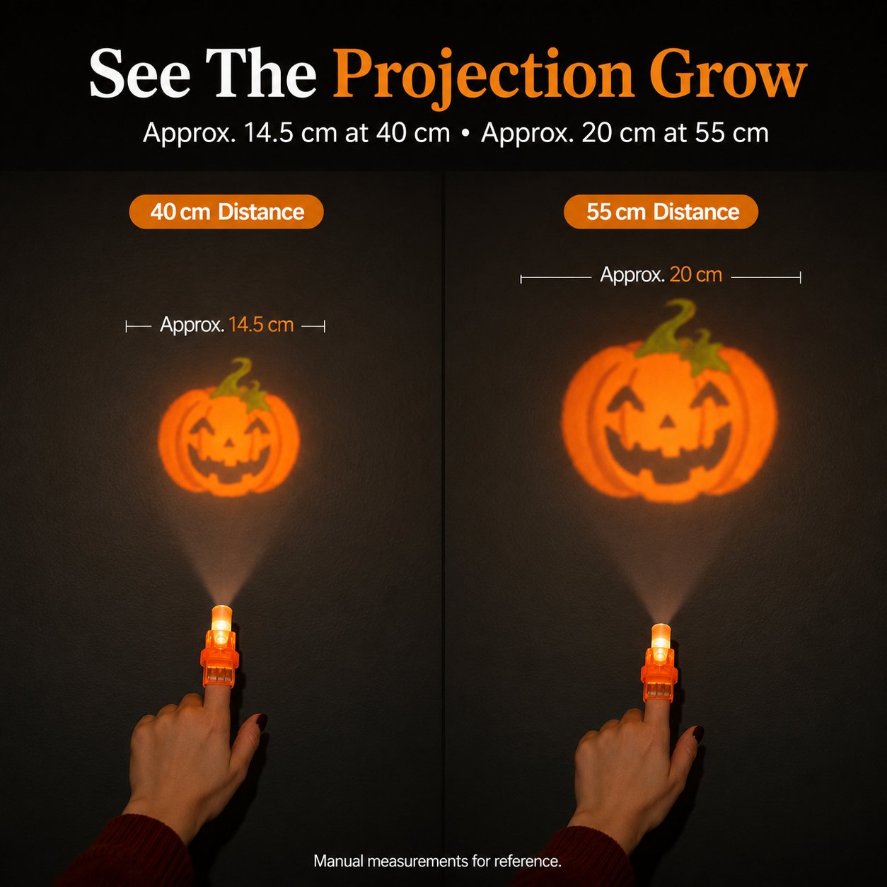 Halloween Finger Projector Lights – Mini Pattern Projector