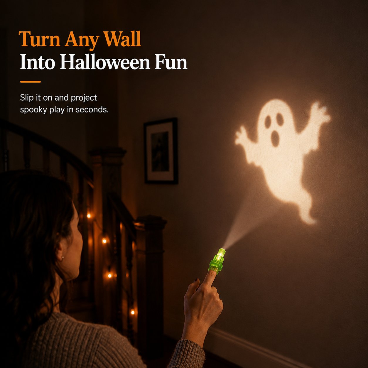 Halloween Finger Projector Lights – Mini Pattern Projector