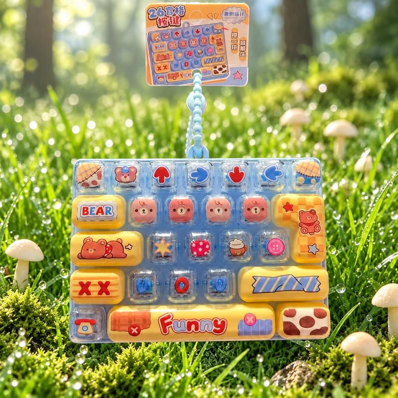 ⌨️ Cute Mini Keyboard Keychain – 4 Adorable Pastel Styles!