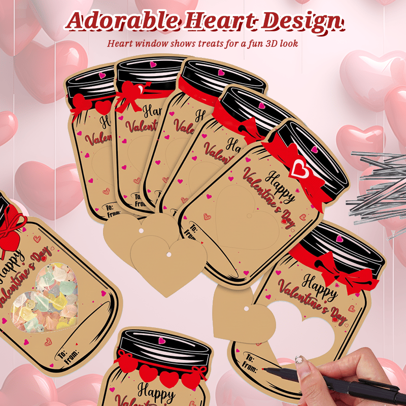 ❤️Valentine's Day Pre-Sale 49% OFF❤️Mason Jar Valentine Cards