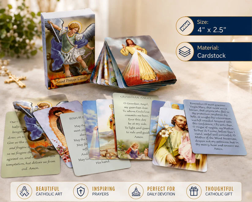 Catholic Leather Holy Card Holder with Snap Closure