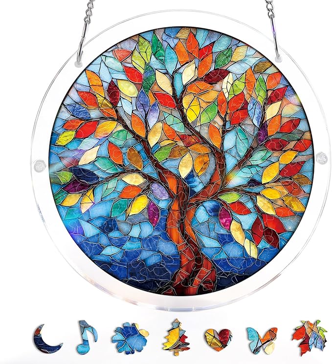 Acrylic Jigsaw Puzzle Suncatcher 80 Pieces