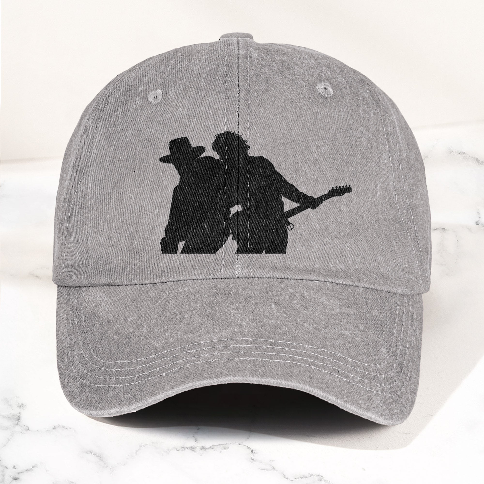 Bruce Springsteen And Clarence Clemons Denim Cap – Retro Rock Music Fan Cap