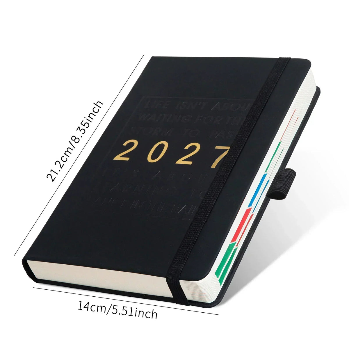 2027 Daily Planner Notebook A5 – Dated One Day Per Page Journal