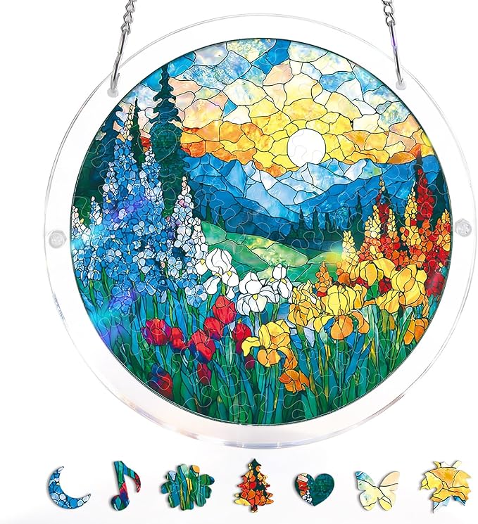 Acrylic Jigsaw Puzzle Suncatcher 80 Pieces