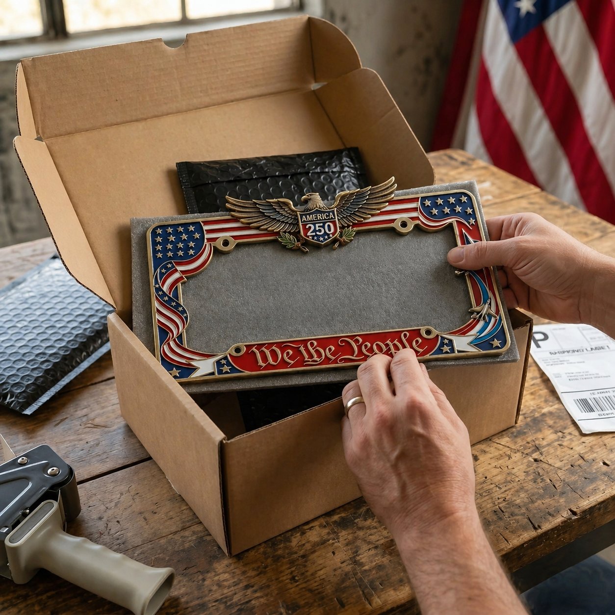 250th Anniversary Commemorative License Plate Frame