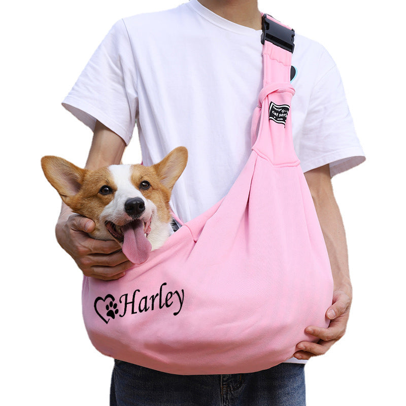 Personalized Pet Hands Free Sling Carrier