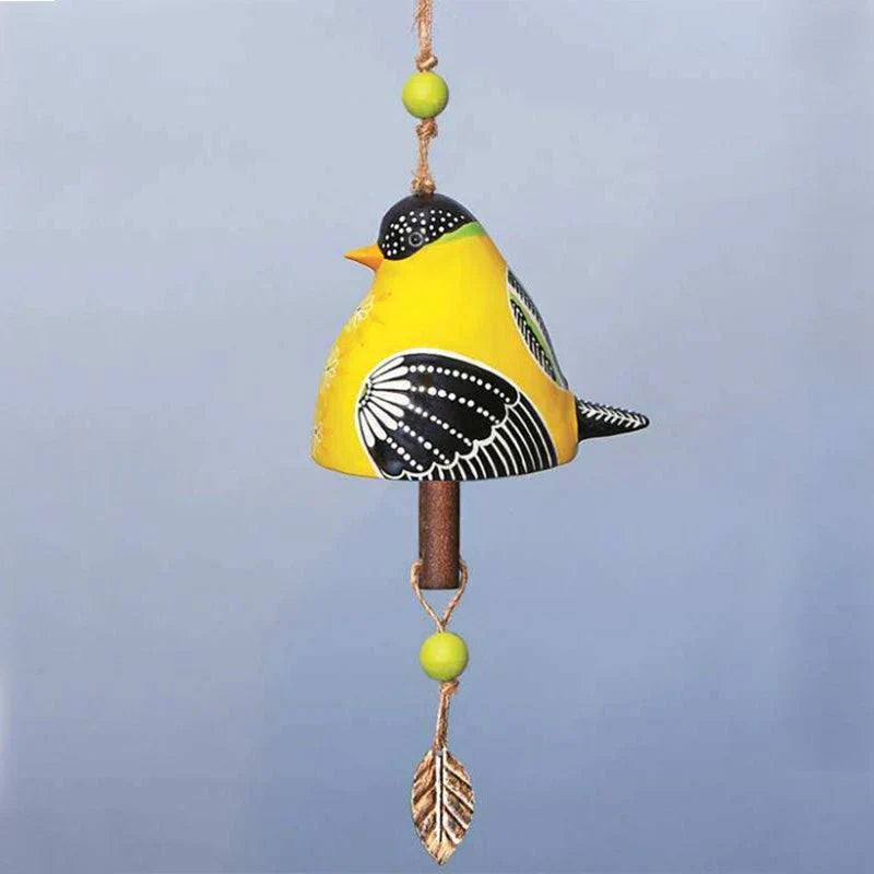 Hand-Painted  Bird wind Chimes