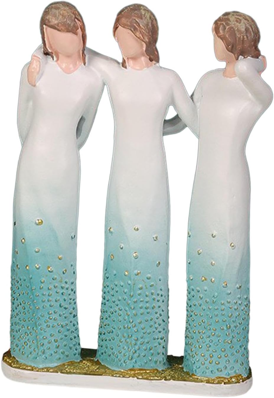 Sister Figurine Gift – 3 Sisters Resin Sculpture for Bestie & Women
