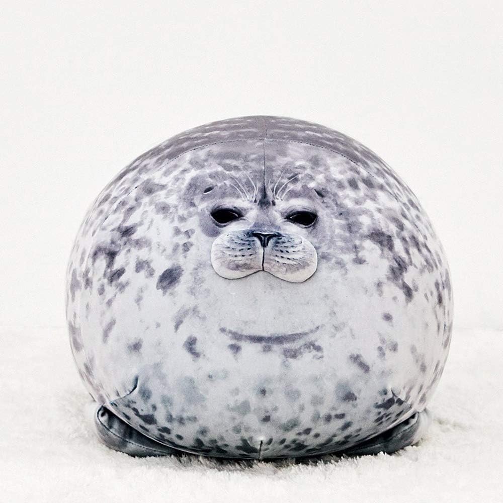 Chubby Blob Seal Pillow,Stuffed Cotton Plush Animal Toy Cute Ocean