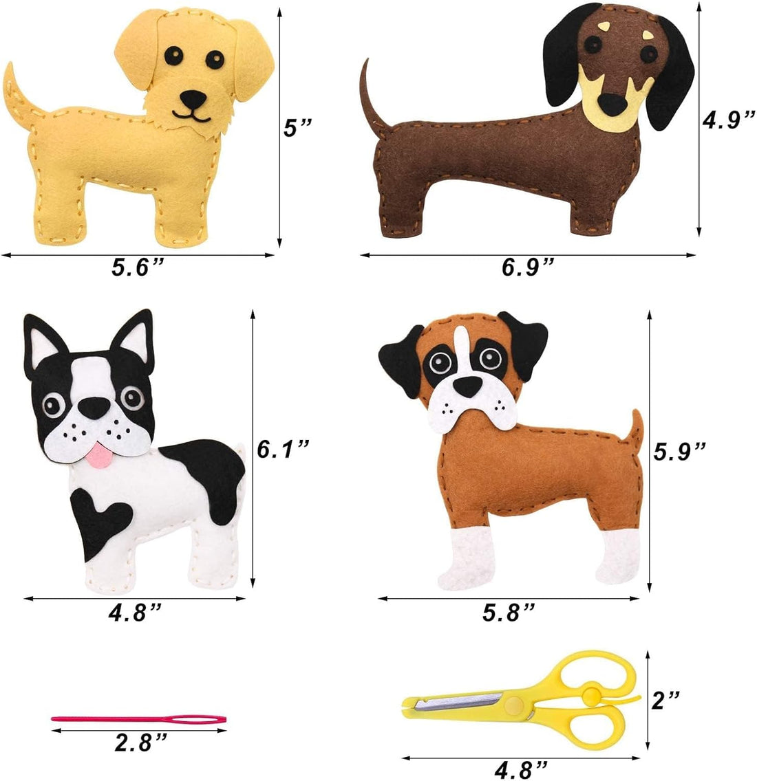 Puppy Craft Kit Kids DIY Crafting and Sewing Set