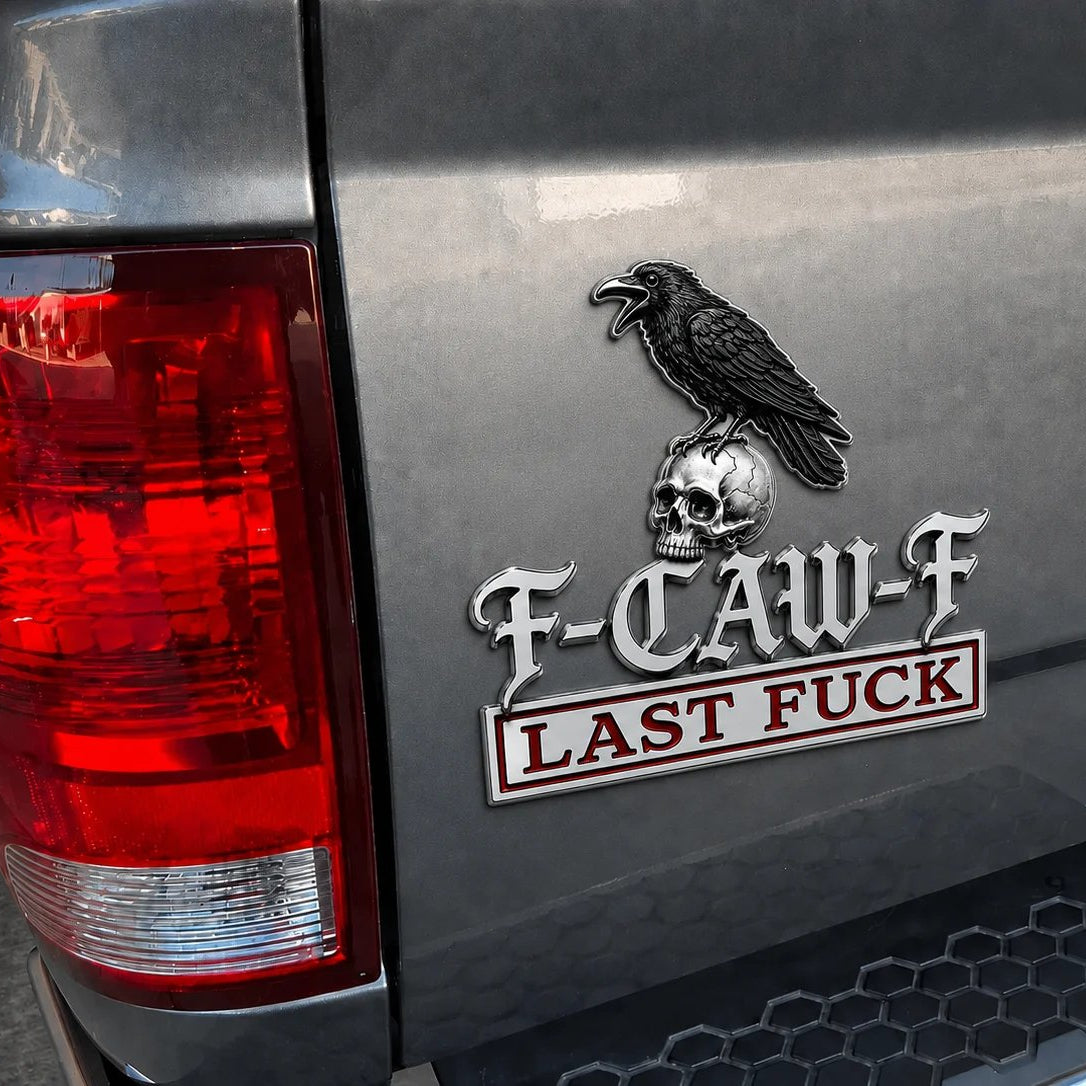 The F-CAW-F Car Emblem Metal Badge
