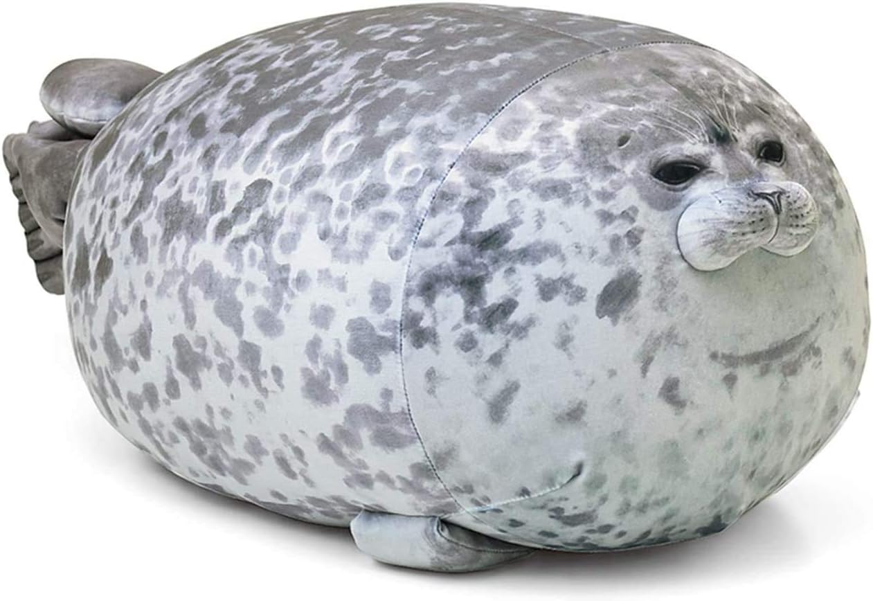 Chubby Blob Seal Pillow,Stuffed Cotton Plush Animal Toy Cute Ocean