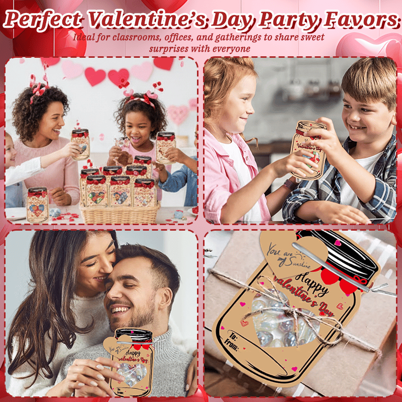 ❤️Valentine's Day Pre-Sale 49% OFF❤️Mason Jar Valentine Cards