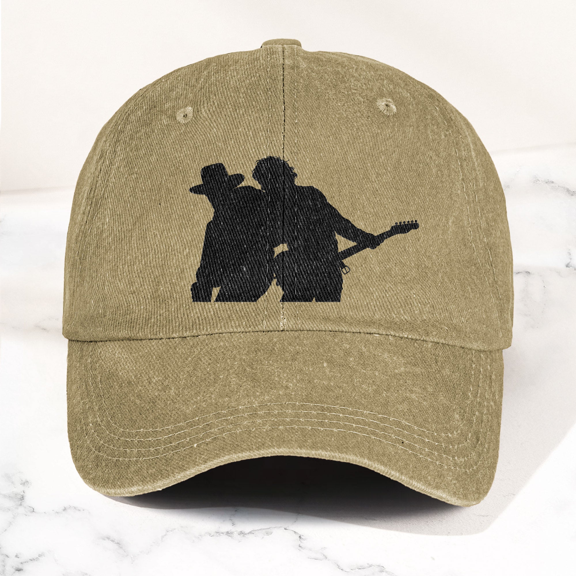 Bruce Springsteen And Clarence Clemons Denim Cap – Retro Rock Music Fan Cap