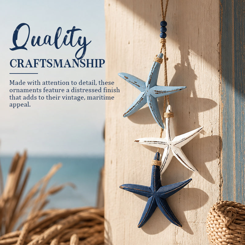 Coastal Starfish & Fish Hanging Decor – Ocean Style Home Decoration