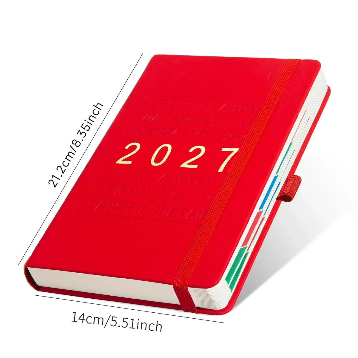 2027 Daily Planner Notebook A5 – Dated One Day Per Page Journal