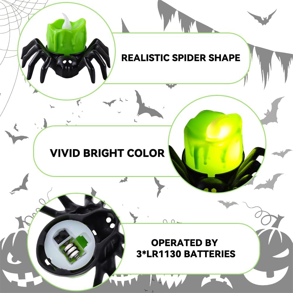 Spooky Halloween Pumpkin Lamp – Flameless Flickering LED Candle