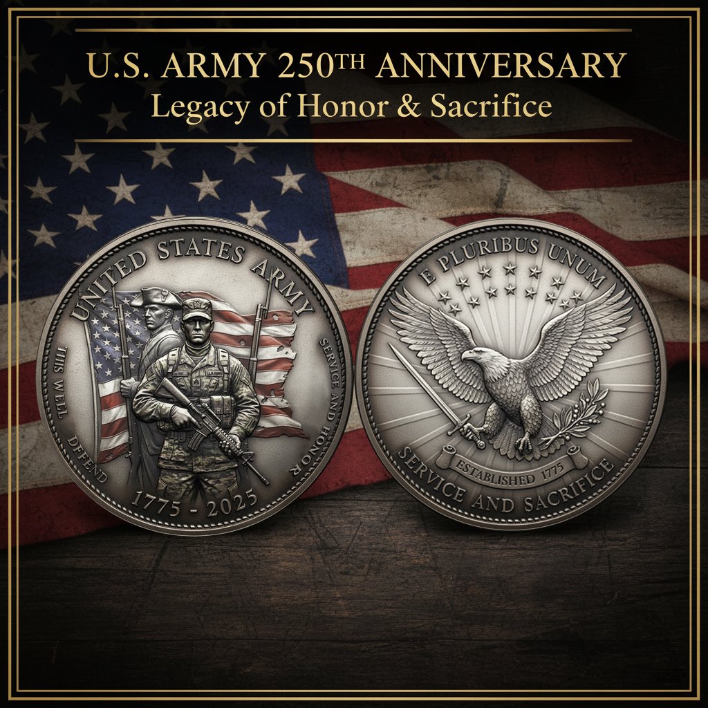 Honoring 250 Years of Valor: The U.S. Army 250th Anniversary Commemorative Coin