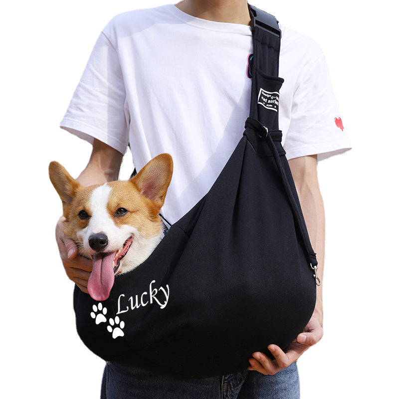 Personalized Pet Hands Free Sling Carrier