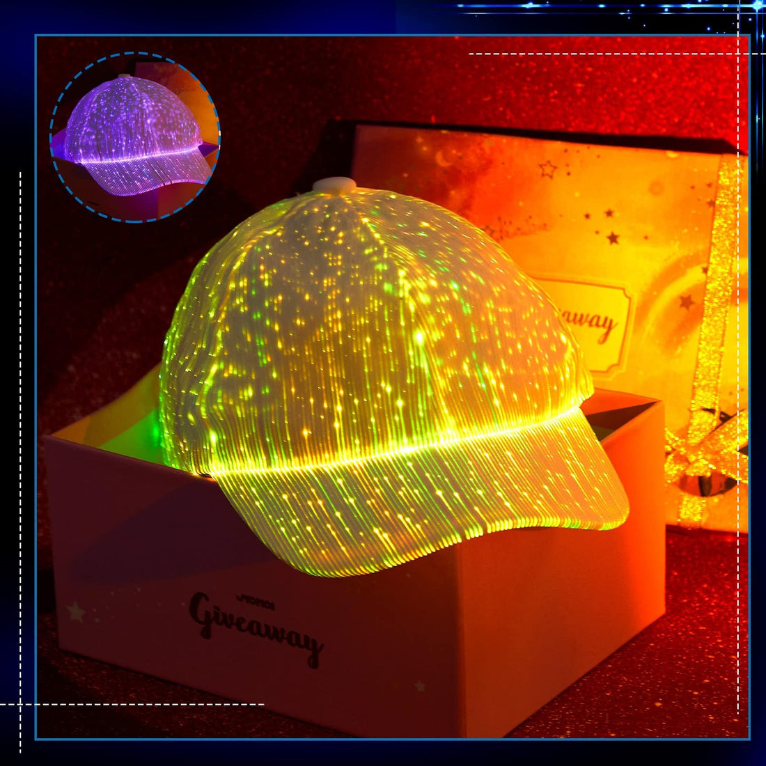 LED Light Up Baseball Hat