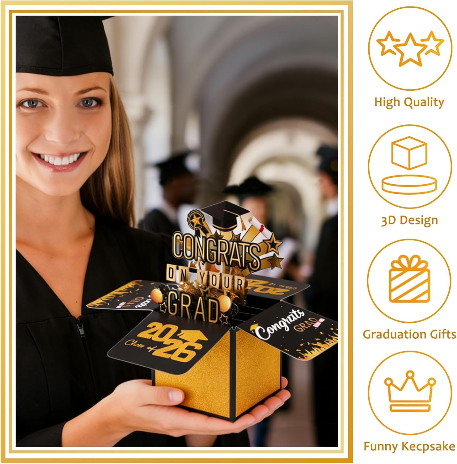 3D Pop Up Graduation Card - Class of 2026